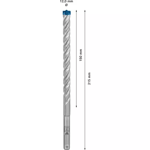 BOSCH Príklepový vrták EXPERT SDS plus-7X, 12 × 150 × 215 mm