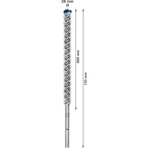 BOSCH Príklepový vrták EXPERT SDS max-8X, 28 x 600 x 720 mm