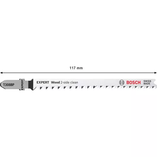 BOSCH List priamočiarej píly EXPERT ‘Wood 2-side clean’ T 308 BP, 3 ks (3)