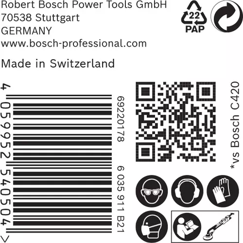 BOSCH Brúsny papier EXPERT M480 pre brúsky na sadrokartón, 225 mm, zrnitosť 220, 25 ks (6)