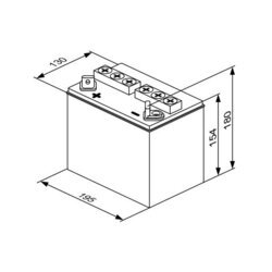 Štartovacia batéria BOSCH 0 092 M4F 580 - obr. 4