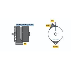 Alternátor BOSCH 0 120 469 749 - obr. 2