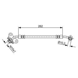 Brzdová hadica BOSCH 1 987 481 893 - obr. 4