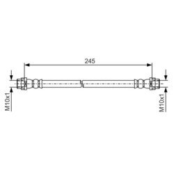 Brzdová hadica BOSCH 1 987 481 A61
