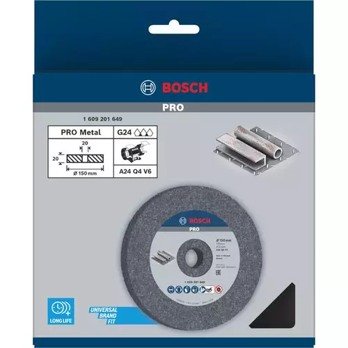 BOSCH Brúsny kotúč PRO Metal, 150 x 20 x 20 mm, G24 (3)