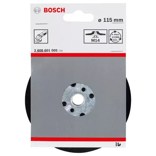 BOSCH Oporný tanier PRO Backing Pad Soft, 115 mm, M14, mäkký (9)