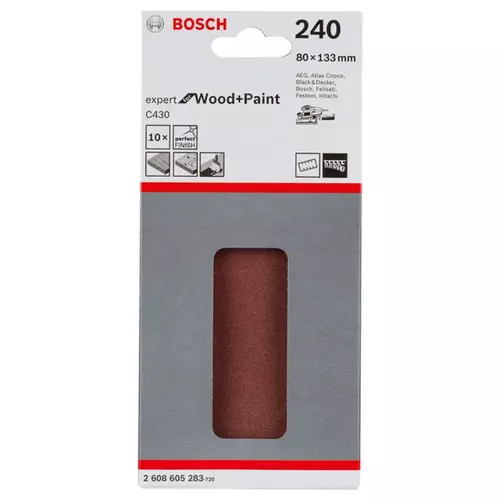 BOSCH Brúsny list C430, 10-kusové balenie (3)