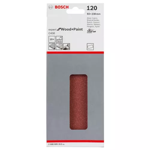 BOSCH Brúsny list C430, 10-kusové balenie (3)