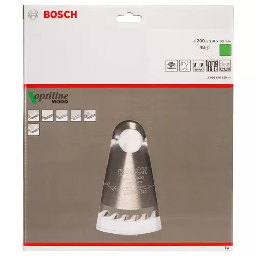 BOSCH Kotúč PRO Wood na drevo pre okružné píly, 200 x 2,8 x 30 mm (20)