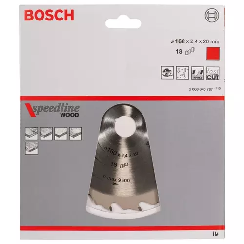 BOSCH Kotúč PRO Wood na drevo pre okružné píly, 160 x 2,2 x 20 mm (20)