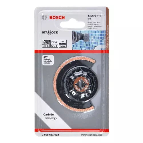 BOSCH Segmentový pílový list na úzke rezy, s karbidovými zrnami (Carbide-RIFF), ACZ 70 RT5 (2)