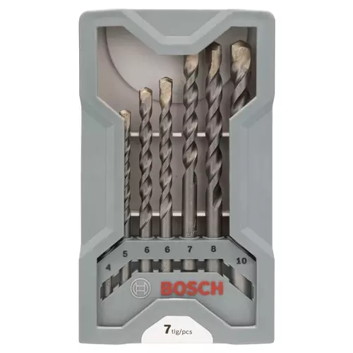 BOSCH 7-dielna sada vrtákov do betónu CYL-3, 4, 5, 6, 6, 7, 8, 10 mm (2)