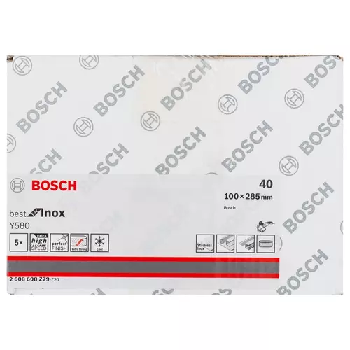 BOSCH Brúsny pás PRO Y580, 100 × 285 mm, 90 mm, G40, 5 ks (17)