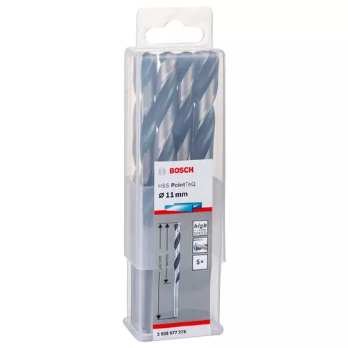 BOSCH Skrutkovitý vrták HSS PointTeQ 11,0 mm