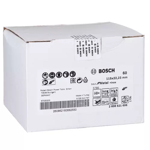 BOSCH Fíbrový kotúč PRO R780, 115 mm, G60 (11)