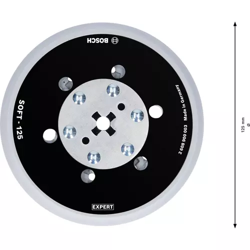 BOSCH Univerzálna brúsna podložka EXPERT Multihole, 125 mm, mäkká (5)