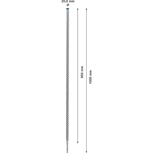 BOSCH Príklepový vrták EXPERT SDS plus-7X, 20 x 950 x 1000 mm