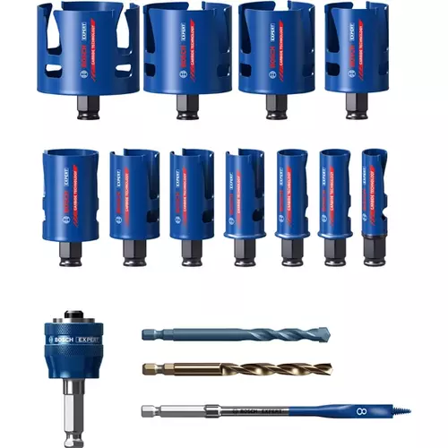 BOSCH Sada dieroviek EXPERT Construction Material, 20/22/25/32/35/40/44/51/60/68/76 mm, 15 ks (5)