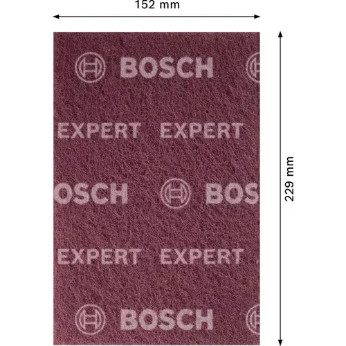 BOSCH Vlnená podložka na ručné brúsenie EXPERT N880, 152 mm x 229 mm, veľmi jemná A (3)