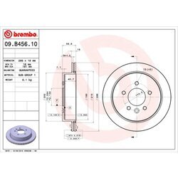 Brzdový kotúč BREMBO 09.B456.10