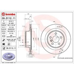 Brzdový kotúč BREMBO 09.D112.11