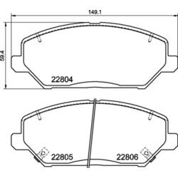 Sada brzdových platničiek kotúčovej brzdy BREMBO P 30 110