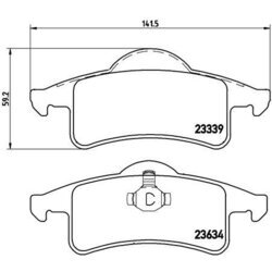 Sada brzdových platničiek kotúčovej brzdy BREMBO P 37 006