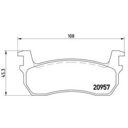 Sada brzdových platničiek kotúčovej brzdy BREMBO P 56 013