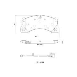 Sada brzdových platničiek kotúčovej brzdy BREMBO P 65 049