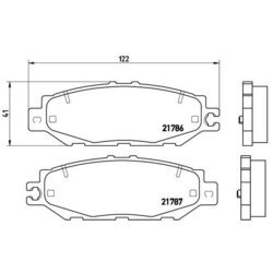 Sada brzdových platničiek kotúčovej brzdy BREMBO P 83 036