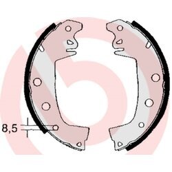 Sada brzdových čeľustí BREMBO S 68 503