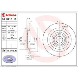 Sada bŕzd, Kotúčová brzda BREMBO KT 08 027 - obr. 1