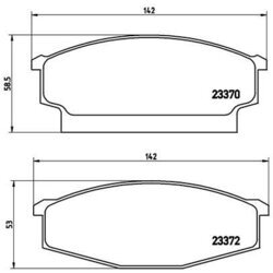 Sada brzdových platničiek kotúčovej brzdy BREMBO P B1 001