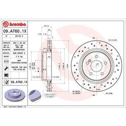 Brzdový kotúč BREMBO 09.A760.1X