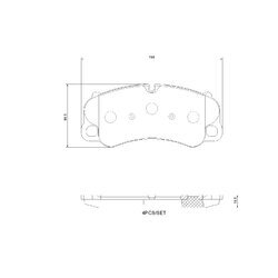 Sada brzdových platničiek kotúčovej brzdy BREMBO P 65 054