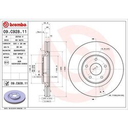 Brzdový kotúč BREMBO 09.C928.11