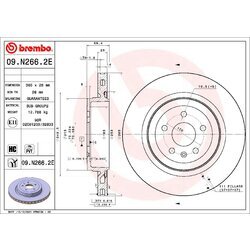 Brzdový kotúč BREMBO 09.N266.2E