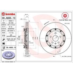 Brzdový kotúč BREMBO 09.A665.13