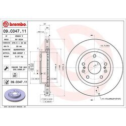 Brzdový kotúč BREMBO 09.C047.11