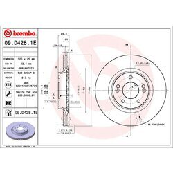 Sada bŕzd, Kotúčová brzda BREMBO KT 08 028 - obr. 1