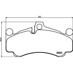 Sada brzdových platničiek kotúčovej brzdy BREMBO P 65 034