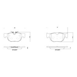 Sada brzdových platničiek kotúčovej brzdy BREMBO P 36 039