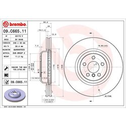 Brzdový kotúč BREMBO 09.C665.11