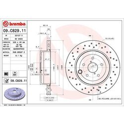 Brzdový kotúč BREMBO 09.C829.11