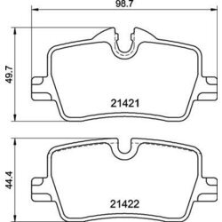 Sada brzdových platničiek kotúčovej brzdy BREMBO P 06 113