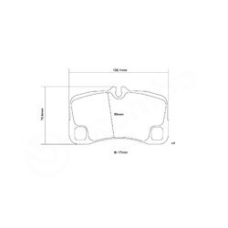 Sada vysoko výkonných brzdových obložení BREMBO 07.B315.15 - obr. 2