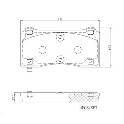 Sada bŕzd, Kotúčová brzda BREMBO KT 08 001 - obr. 2