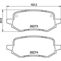 Sada brzdových platničiek kotúčovej brzdy BREMBO P 24 237