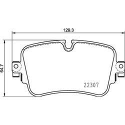 Sada brzdových platničiek kotúčovej brzdy BREMBO P 85 161