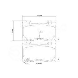 Sada vysoko výkonných brzdových obložení BREMBO 07.B314.75 - obr. 2